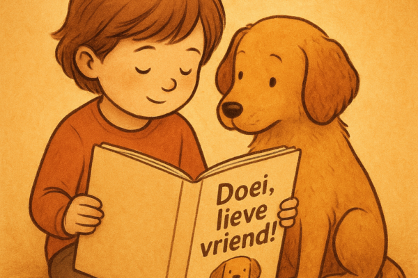Doei lieve vriend en verhalen lezen