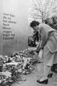 Herdenking Ravensbruck monument
